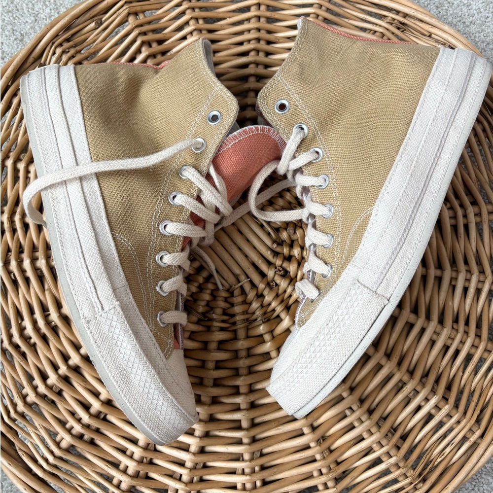 Converse High Top Sneakers in Mustard, Rust, and Mauve - Picture 7 of 12